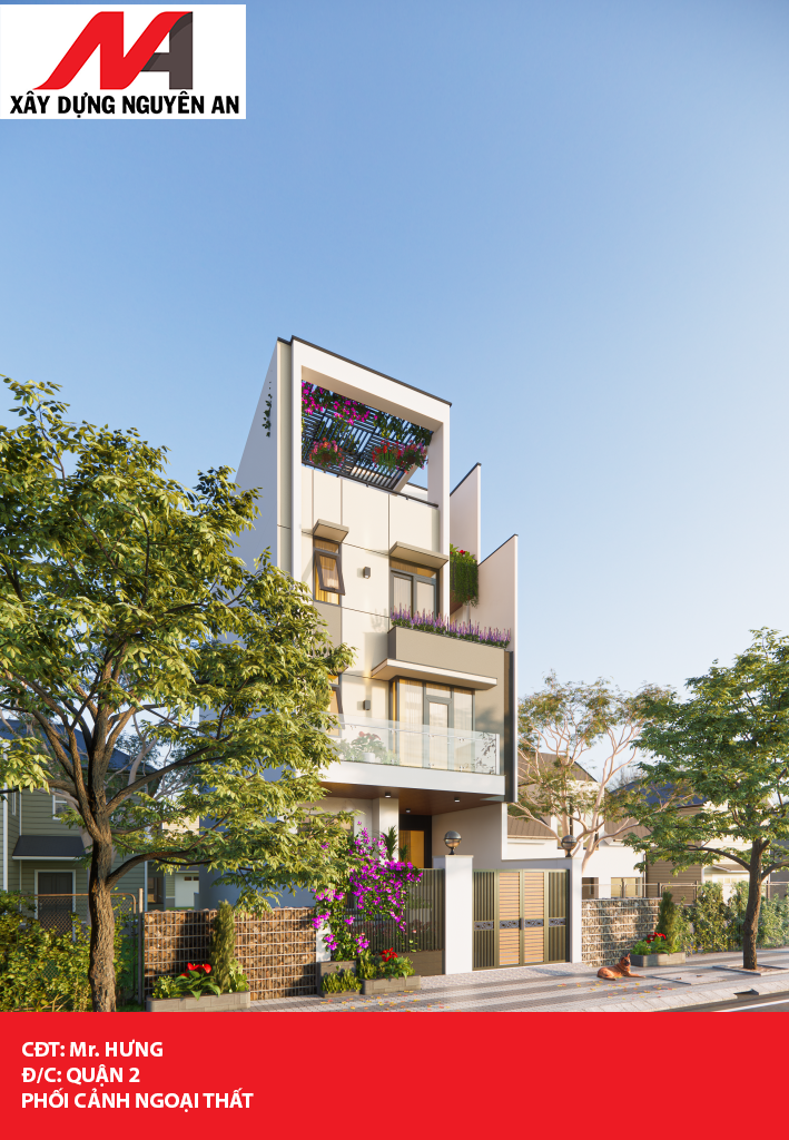 Thiết kế thi công nhà phố Quận 2, Thủ Đức 2