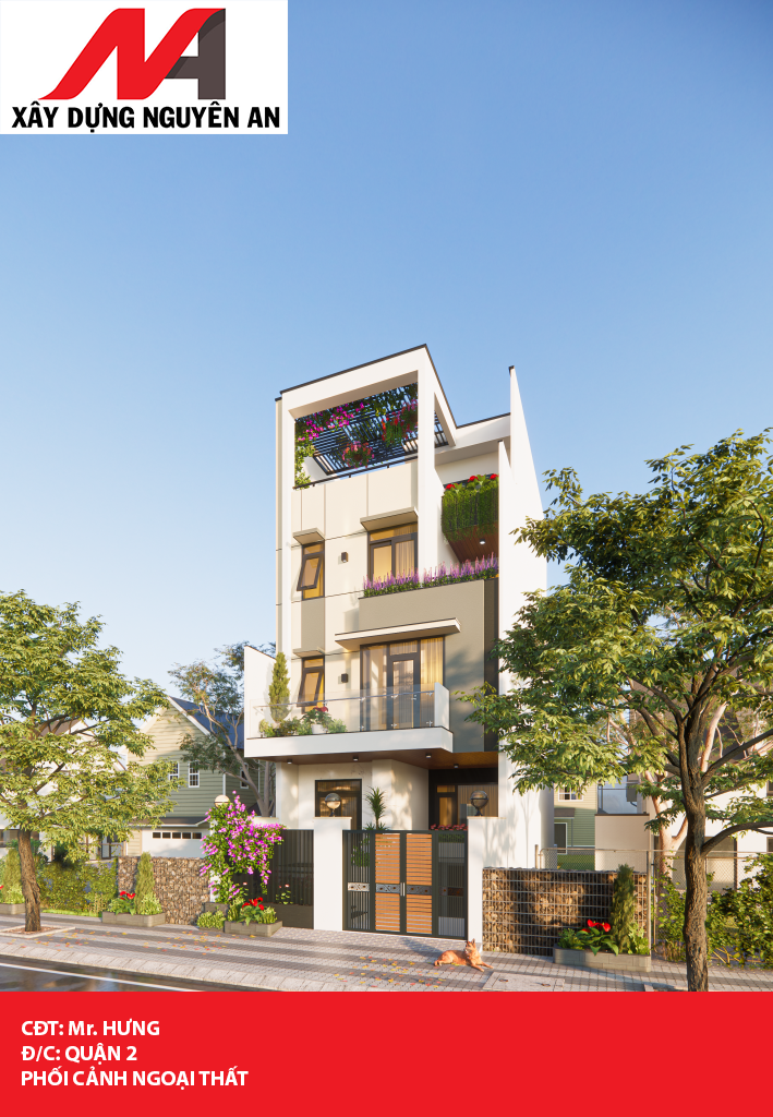 Thiết kế thi công nhà phố Quận 2, Thủ Đức 3