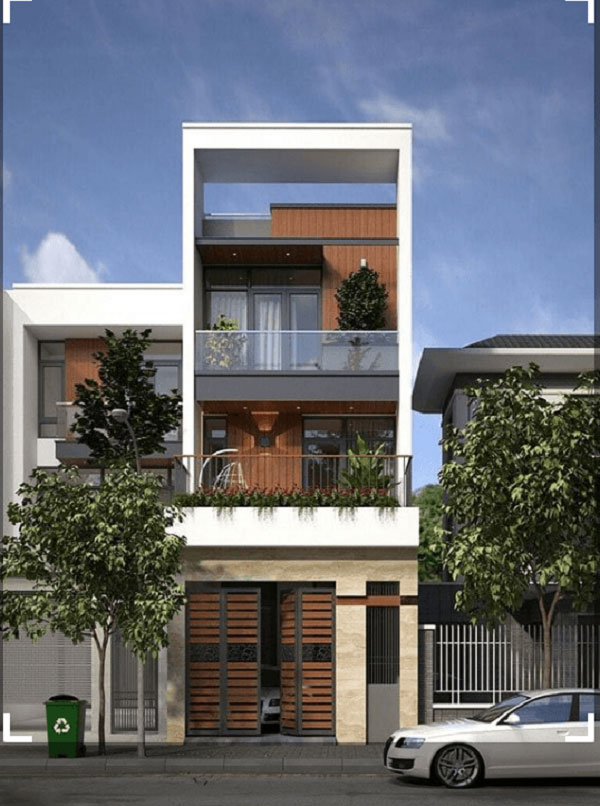 Mẫu nhà 2 tầng nông thôn 500 triệu hiện đại