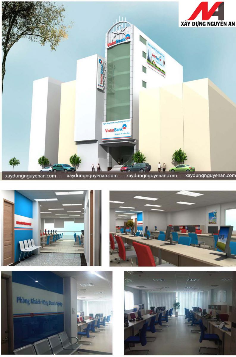 Thiết kế thi công cải tạo ngân hàng VietinBank